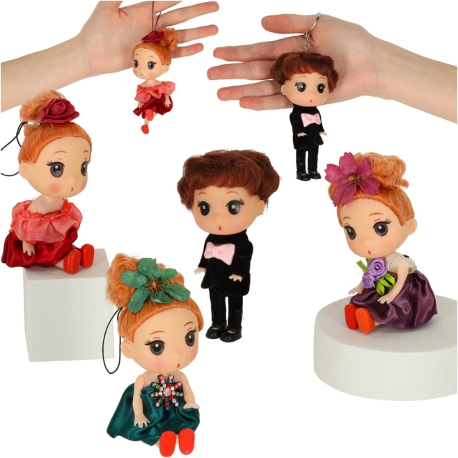 Babaház-figurakészlet – 3 lány és 1 fiú, 12 cm