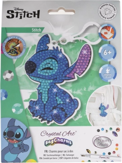 Kristályművészeti medál Stitch