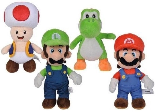 Super Mario plüssfigura 4 változatban