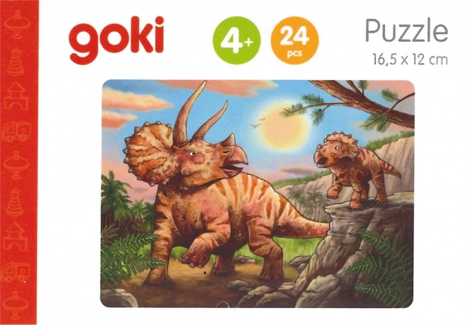 Dinoszauruszok fából készült kirakó