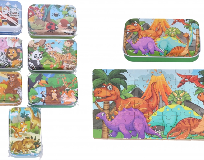 Puzzle 60 db fémdobozban