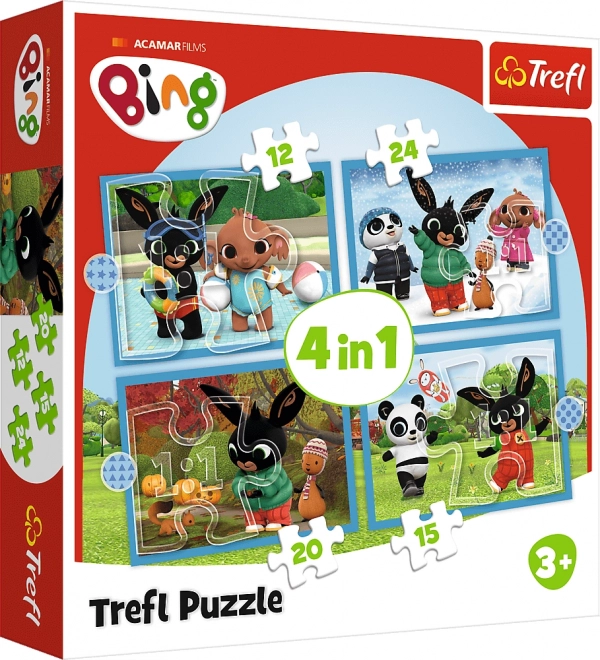 Trefl bing évszakok puzzle 4 az 1-ben