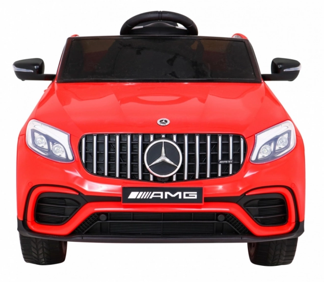 Mercedes Benz GLC63S gyerekeknek Piros + távvezérlés + 4x4 meghajtás + MP3 LED + EVA + lassú indítás