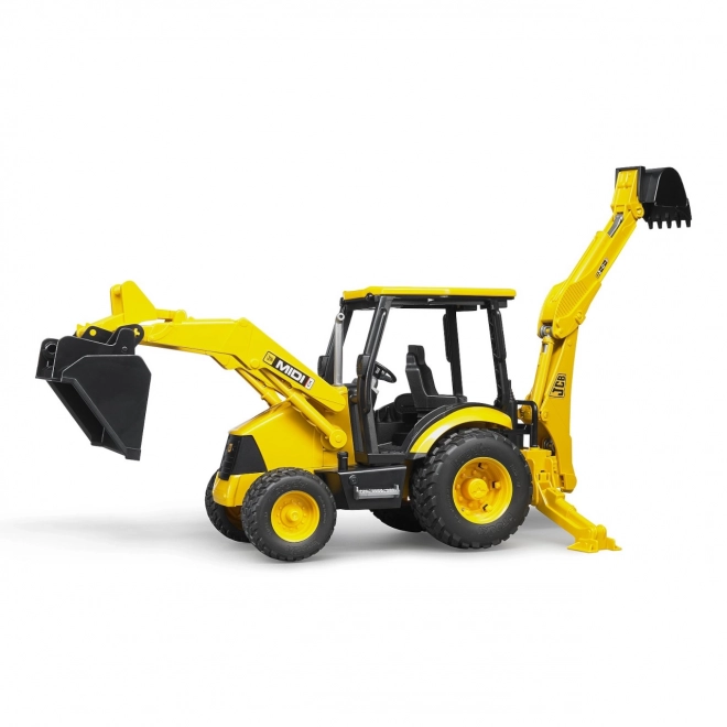 jcb midi traktor homlokrakodóval és kotrógéppel