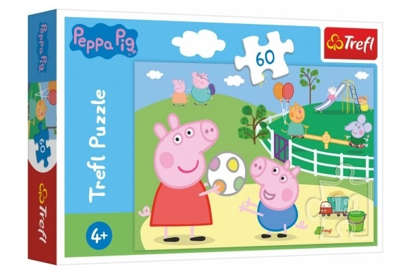 Peppa malac barátokkal puzzle - 60 darabos