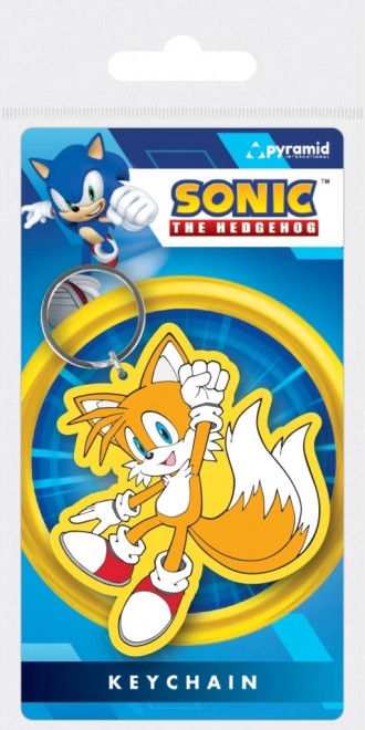 Sonic gumis Tails kulcstartó