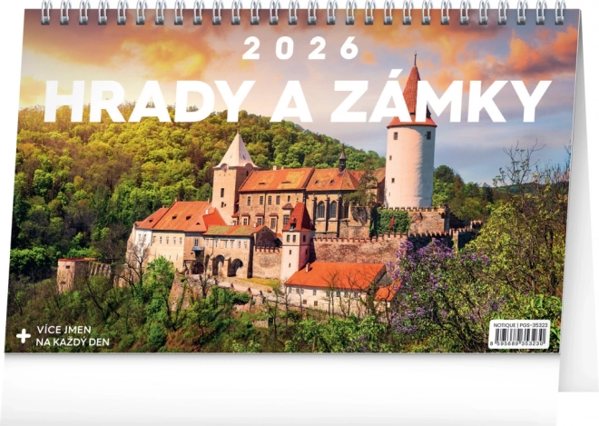 Asztali naptár Várak és Kastélyok 2026