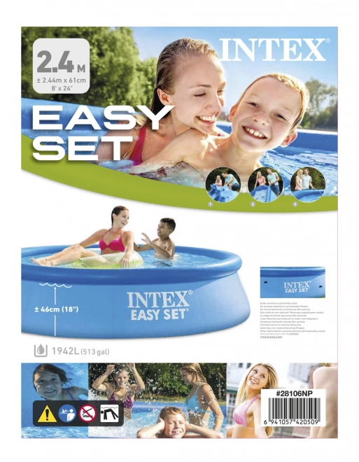 Intex Easy Set felfújható medence 244x61 cm