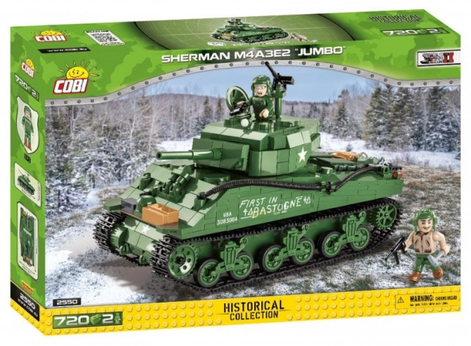 Cobi Sherman M4A3E2 Jumbo harckocsi építőkészlet