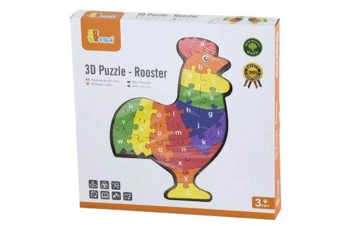 3D puzzle - kakas betűkkel