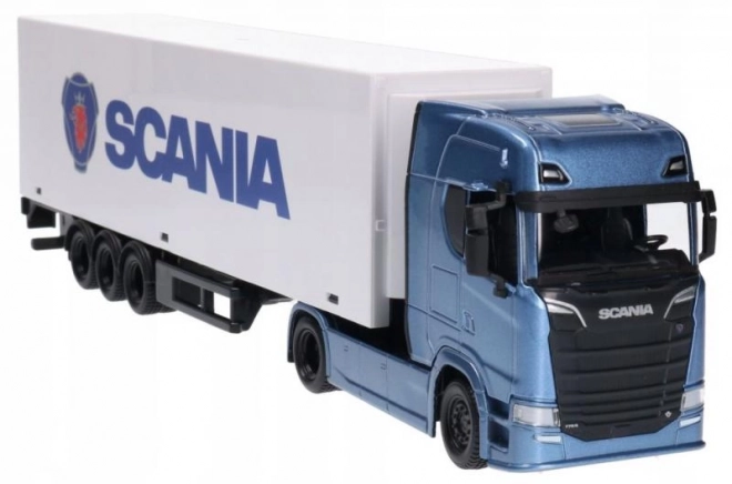 Bburago 1:43 Teherautó pótkocsival - Scania 770 S - Fehér pótkocsi – Scania