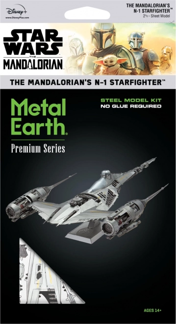 Metal Earth 3D puzzle Premium Series: Star Wars Mandalorian N-1 Starfighter