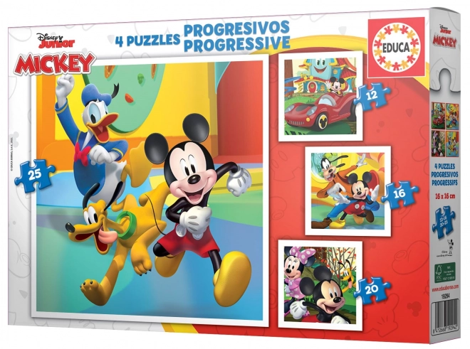 mickey és barátai 4 az 1-ben puzzle