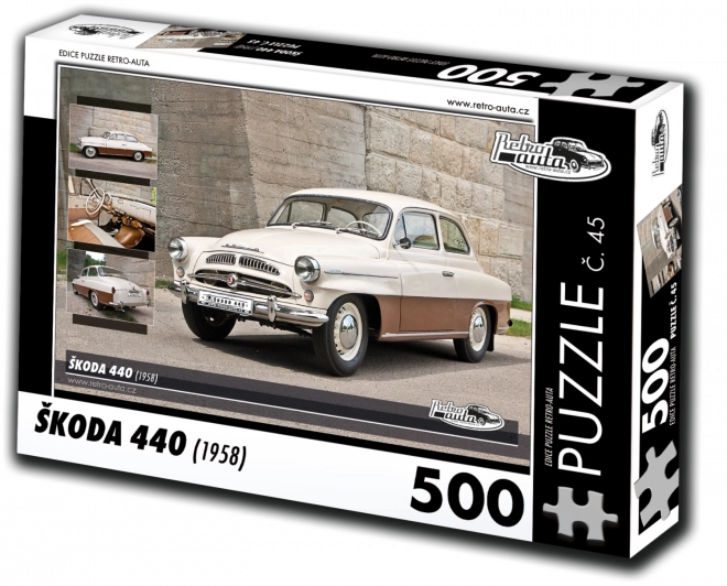 Retro autók puzzle Škoda 440 (1958) 500 darab