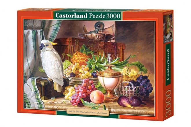 Puzzle 3000 darabos Csendélet papagájjal, Josef Schuster