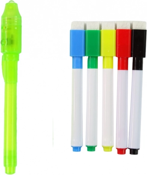 LED fényceruza és törölhető filcek