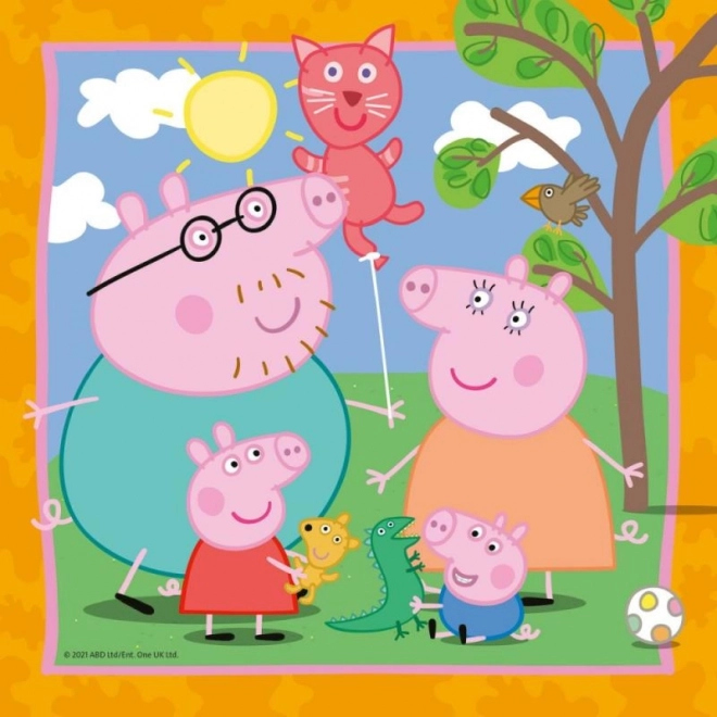 Peppa malac 3x49 darabos puzzle