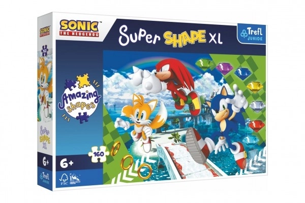 TREFL Puzzle Super Shape XL Elégedett Sonic 160 darabos