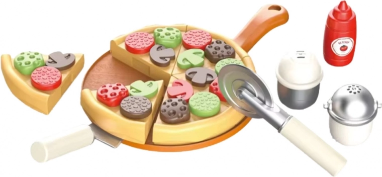 Pizza kiegészítőkkel és eszközökkel