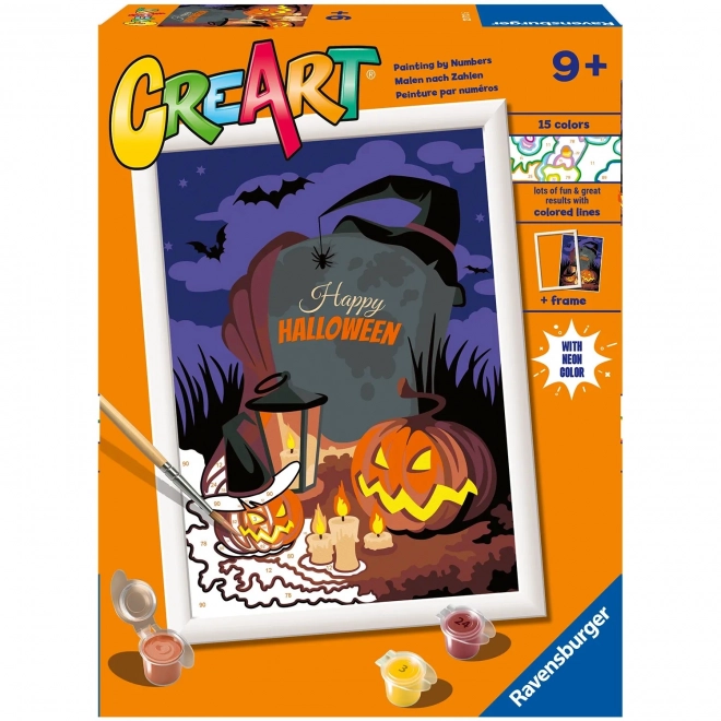 Ravensburger CreArt Halloween hangulat festés számok szerint