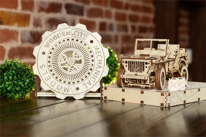 Wooden City 3D puzzle terepjáró Jeep 4x4