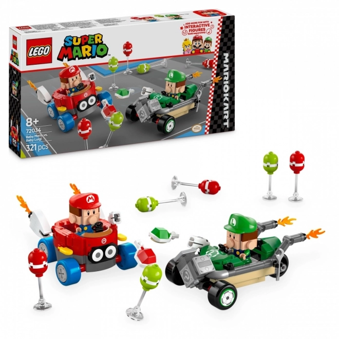 Baby Mario és Baby Luigi verseny kockák - LEGO Super Mario