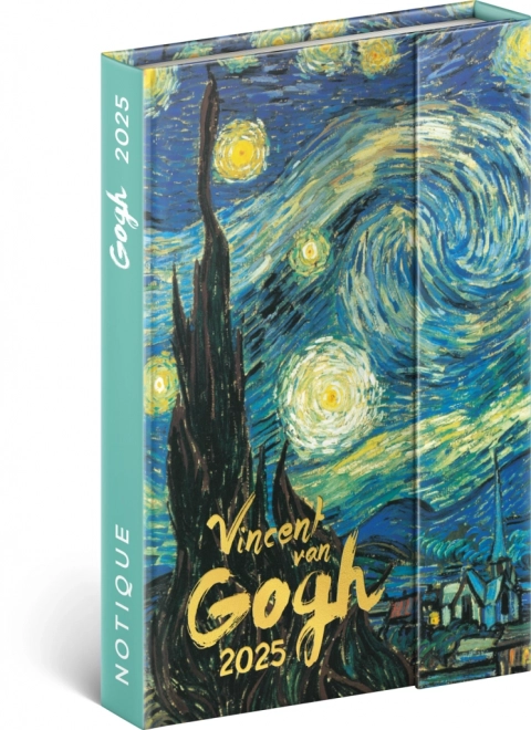 Vincent Van Gogh 2025 heti mágneses tervező