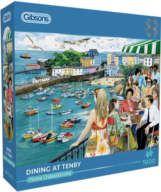 Puzzle Vacsora Tenbyben 1000 darab