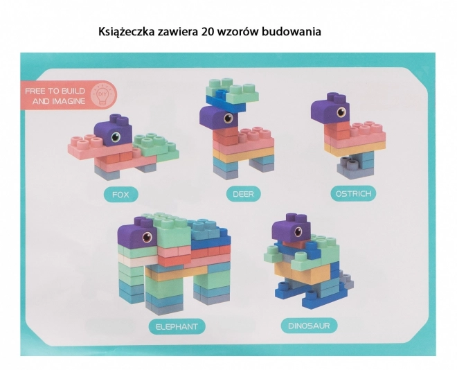 Puha építőkockák 80 darabos készlet