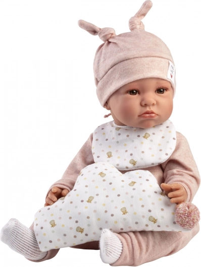 Realista baba csecsemő hangokkal és puha testtel 45 cm