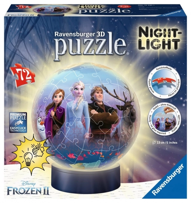 Ravensburger 3D világító puzzle labda Jégvarázs 2