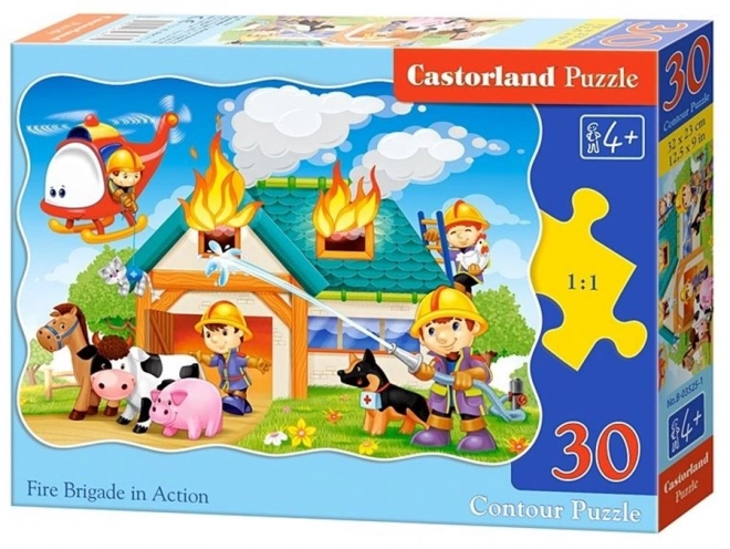 Tűzoltóság akcióban 30 darabos gyerek puzzle