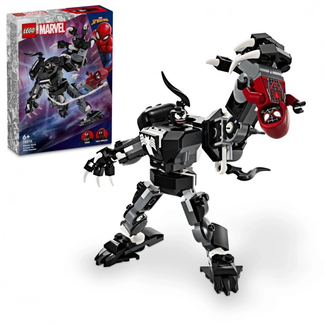 lego marvel venom mechanikus páncél vs. miles morales