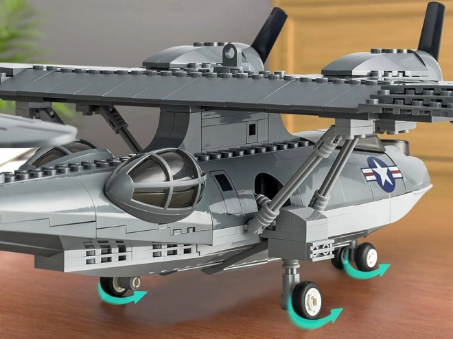 Technic játékkockák PBY-5A Catalina harci repülőgép