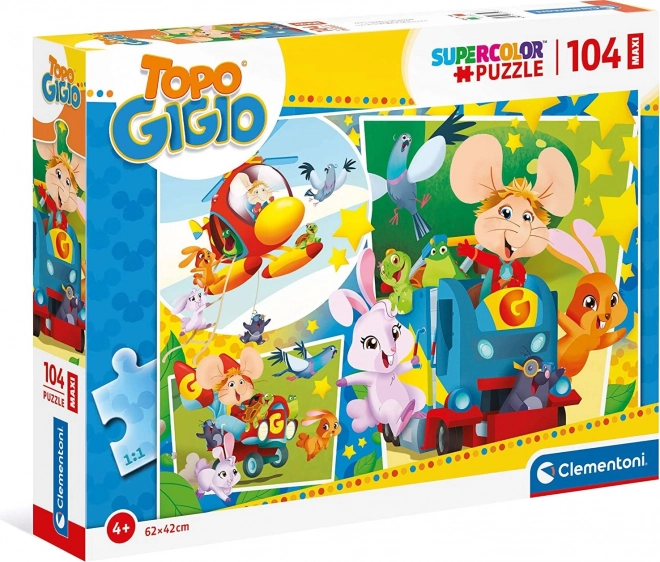 Clementoni Myšák Gigio Maxi puzzle 104 darab