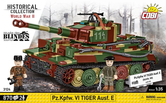 Páncélos Tigris Tank Modell 870 Darabos Építőkészlet