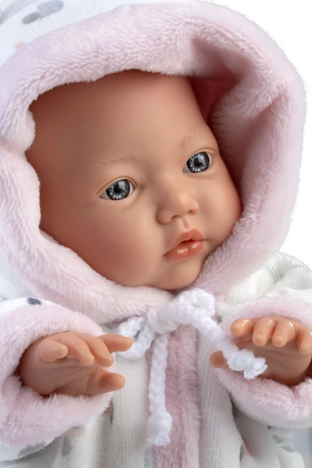 Realizmus baba kisbaba LITTLE BABY puha textil testtel 32 cm
