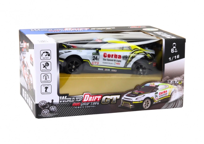 Rc drift sportautó cserélhető kerekekkel