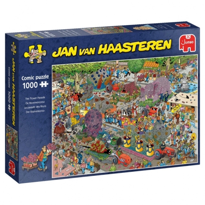 JUMBO virágparádé puzzle 1000 darabos Jan van Haasteren