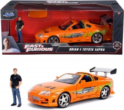 Halálos iramban Toyota Supra 1995 1:24 Brian O’Conner figurával