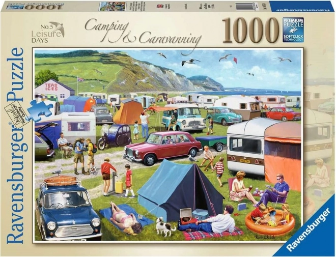 Kempingezés lakókocsival puzzle - RAVENSBURGER 1000 darabos