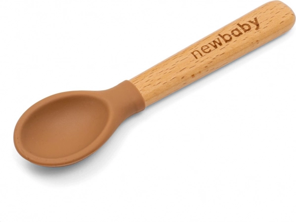 New Baby karamell kanál 14 cm szilikonnal és fa nyéllel