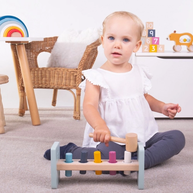 Fa kalapálós pad BIGJIGS TOYS