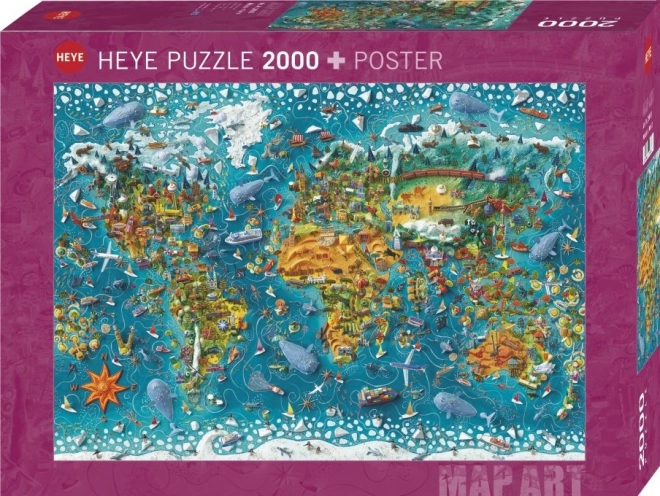 Puzzle 2000 darab - A mi világunk