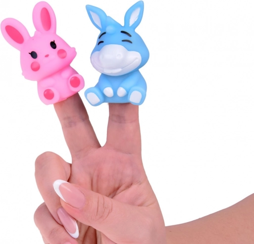 Gumi figurák farm állatok ujjra - 5 darabos készlet