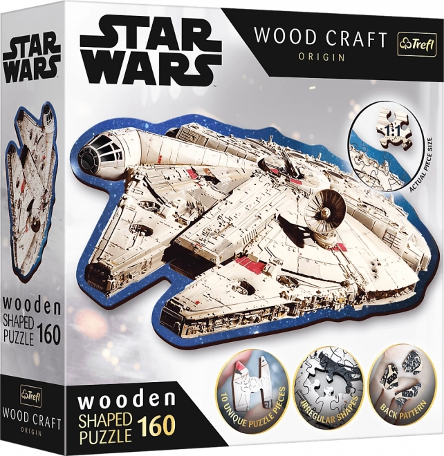 Star Wars fa puzzle 160 darabos millenniumi sólyom