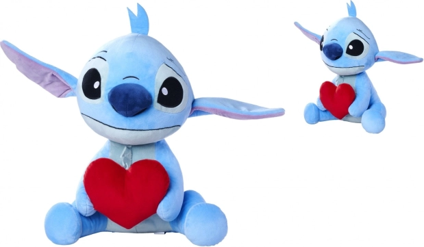 plüss Stitch szívvel 50 cm