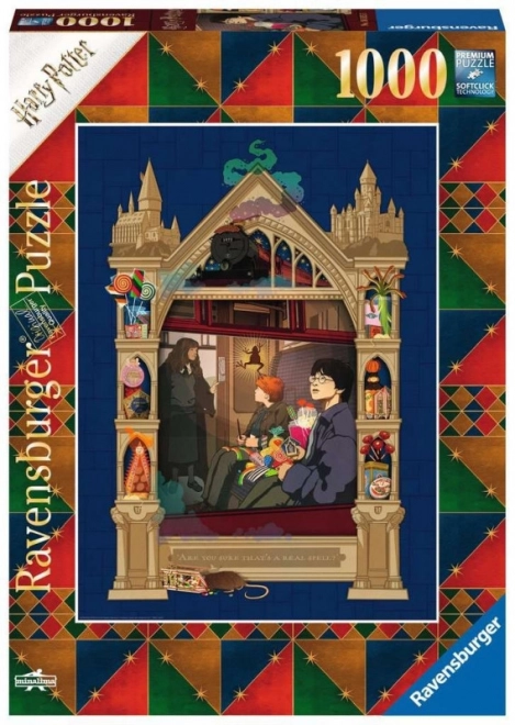 Ravensburger puzzle 1000 darabos Harry Potter: Vonat Roxfortba