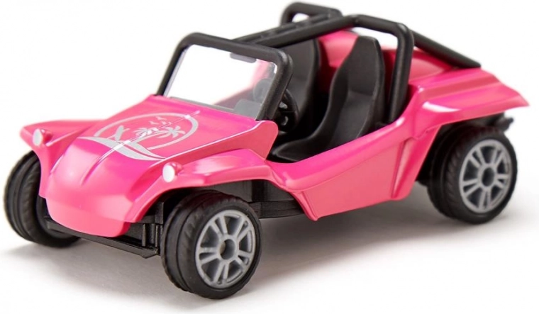 Részletgazdag rózsaszín buggy szabadonfutó kerekekkel