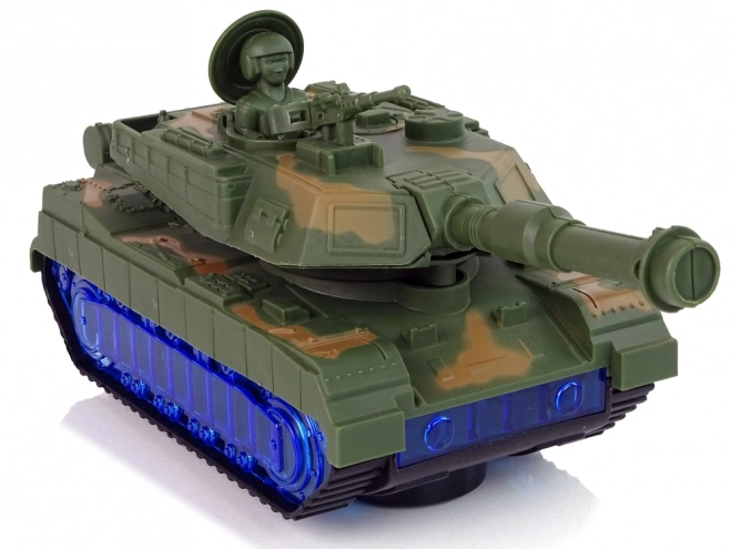 elemes katonai tank kék LED-ekkel